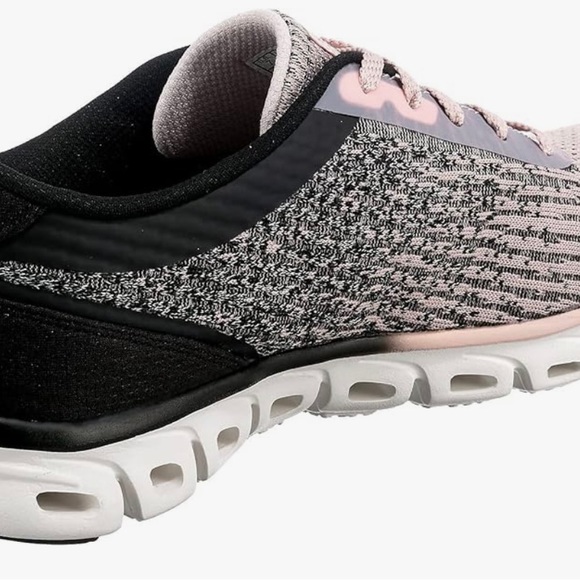 SKECHERS
Black & Light Pink Glide Step Head Start Trainers - Picture 8 of 9